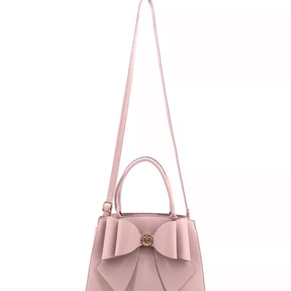 Chic Blush Bow Satchel - Picture 2 of 2